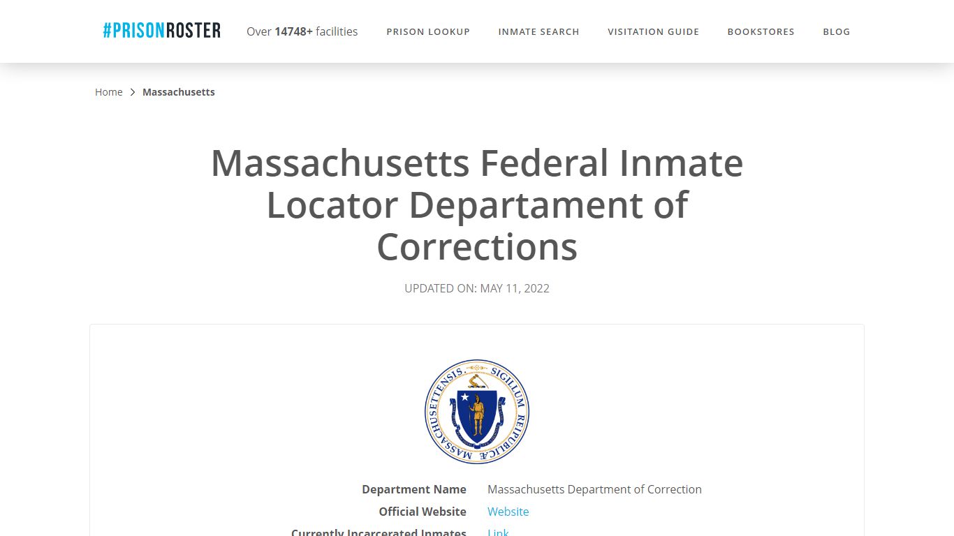 Massachusetts Federal Inmate Search